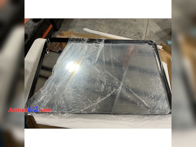 Lot 44-1123i - $100 Retail price - Wall-mounted Mirror - Black- Unknown size Appears New, A basic inspection has been given to this item. Sold AS-IS. See A...