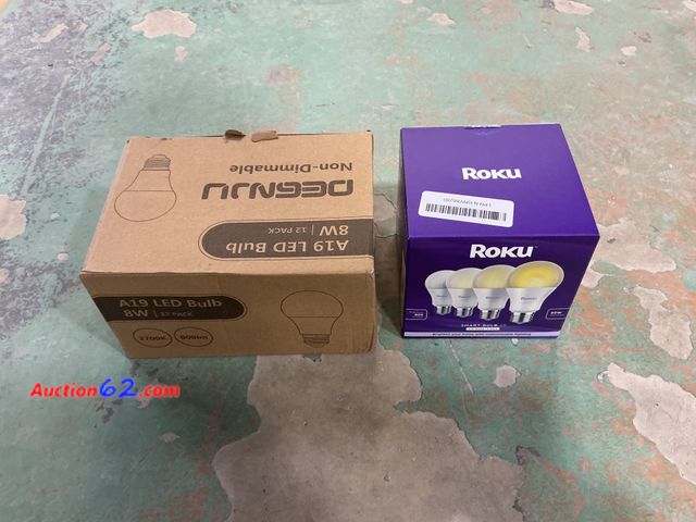 Lot 44-928 - Roku Smart Bulb SE - White, 4-Pack, A19, Smart Home Lighting Not Tested E-Commerce Return, A basic inspection has been given to this item. S...