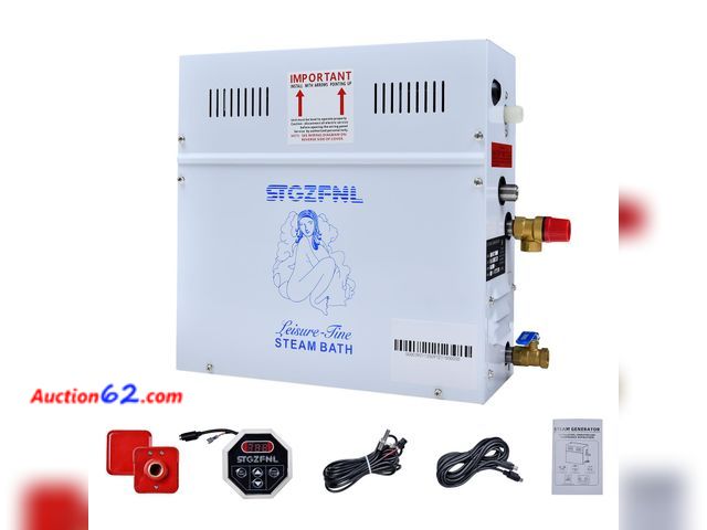 Lot 44-453o - $227.99 Retail price - 220V Steam Shower Generator, 9KW Steam Shower Kit with Digital Control, Steam Generator for Sauna, Home Steam Bath Ma...