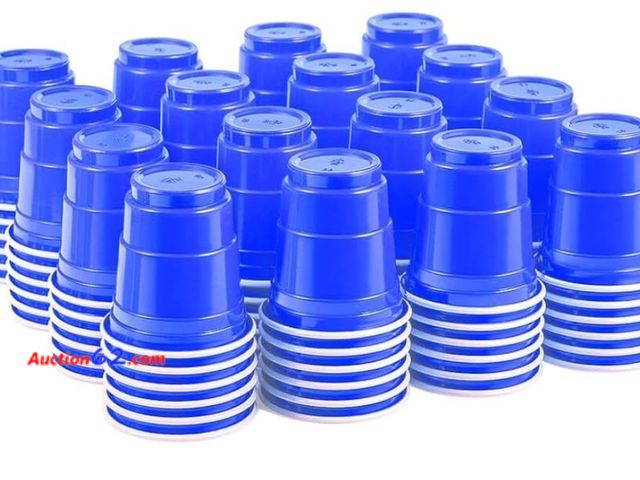 Lot 44-6741b - 200ct 2oz. Mini Blue Shot Cups, Disposable and Small Appears New