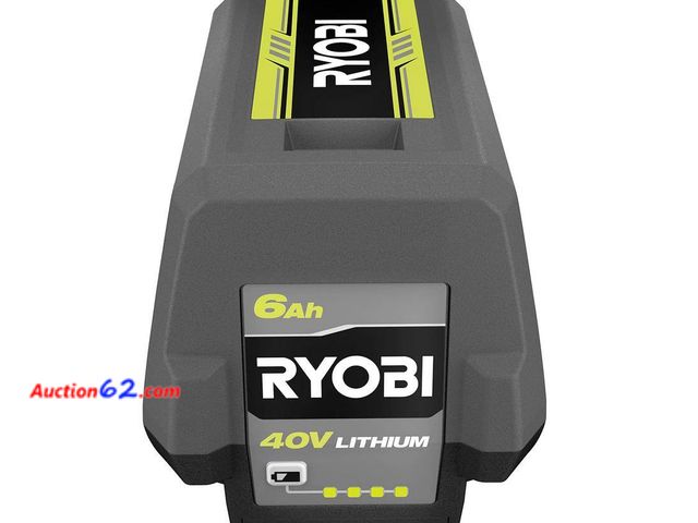 Lot 44-199g - 40V Lithium-Ion 6.0 Ah High Capacity Battery  Used Powers on, not tested further