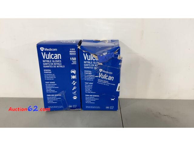 Lot 44-1657j - Medicom Vulcan Indigo Nitrile Gloves, L/G/G, 150 Count, 2 Boxes Not Tested See All Photo's E-Commerce Return, A basic inspection has been gi...