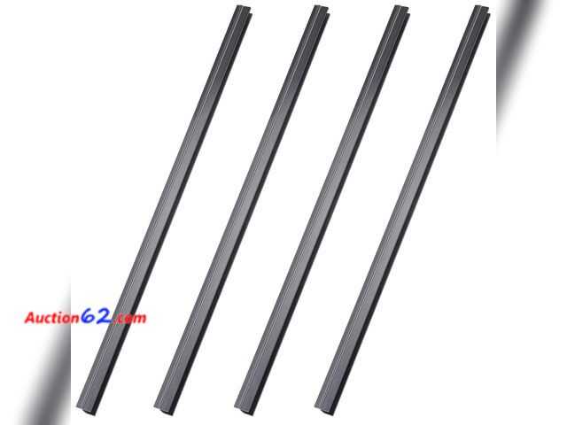 Lot 44-4038a - Tenare 4 Pieces Hanging File Rails PVC Black File Rails Hanging System Keeping Your Folders Neat and Organized(1/2 Inch Drawer Sides 24 Inch...