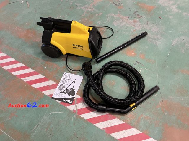 Lot 44-1508b - Eureka 3670M Canister Cleaner, Lightweight Powerful Vacuum for Carpets and Hard floors, w/ 5bags,Yellow, missing extra accessories  E-Commer...