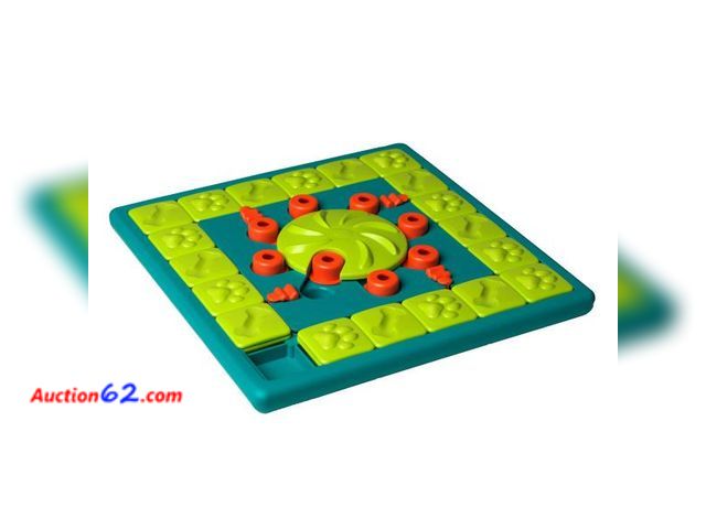 Lot 44-222b - Outward Hound by Nina Ottosson Multipuzzle Level 4 Expert Dog Treat Puzzle for Enrichment, Blue - 2. Ecommerce Return, A basic inspection ha...