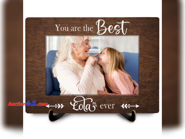 Lot 44-9225 - Retail of $42-Lot of (3) HYKDFMNCJ Lola Gifts for Grandma 4x6 Picture Frame, Grandmother Gifts from Grandkids Photo Frame, You Are the Best ...