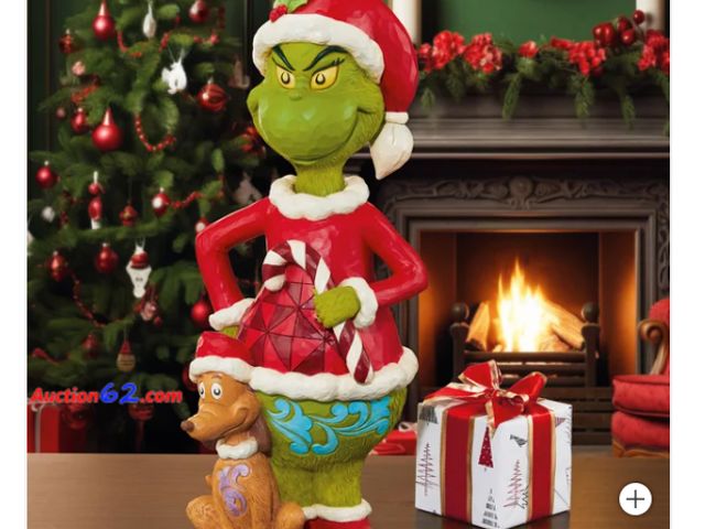 Lot 44-1505b - NEW GRINCH JIM SHORE  Costco Exclusive 20" Christmas Collectible Appears New, A basic inspection has been given to this item. Sold AS-IS. Se...