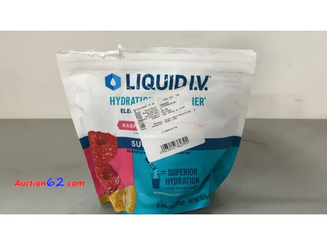 Lot 44-1736j - Liquid I.V. Hydration Multiplier Raspberry Not Tested See All Photo's E-Commerce Return, A basic inspection has been given to this item. Sol...