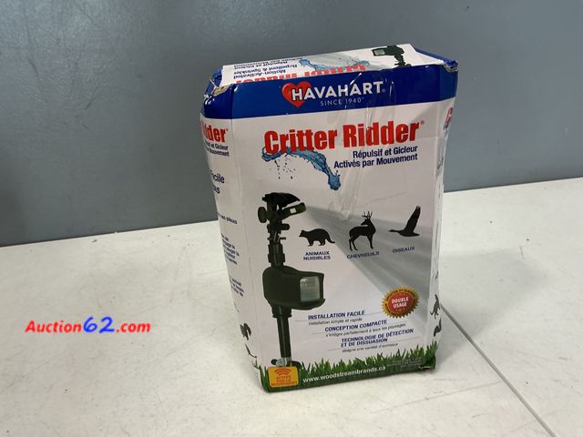 Lot 44-2736 - HAVAHART Critter Ridder Motion Activated Sprinkler Repellent System Appears New, A basic inspection has been given to this item. Sold AS-IS....