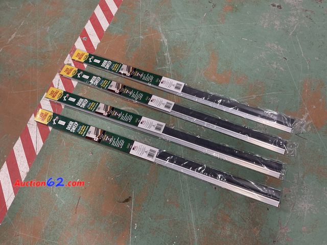 Lot 44-656b - Lot of (4) Total Retail $96- M-D 43300 36" Silver Finish Cinch Door Seal Bottom 1. Appears New, A basic inspection has been given to this it...