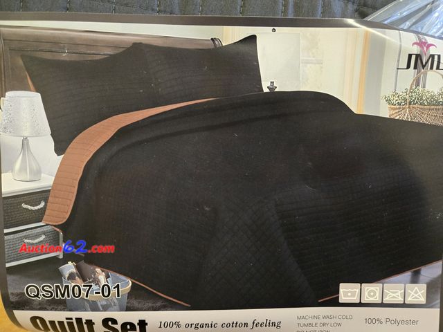 Lot 44-6537x - JML Quilts Set Full/Queen, Bedspread Coverlet Set with Pillowcases - 3 Piece Soft and Lightweight Bed Quilt for Spring, Autumn and Summer (R...