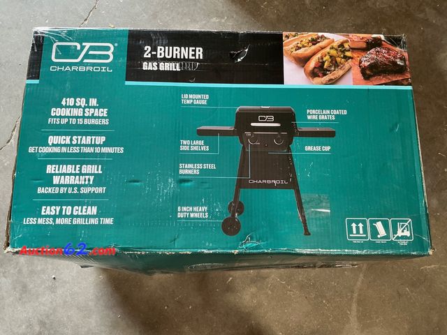 Lot 44-105f - $150 Retail price - Char-Broil 2-Burner Gas Grill See All Photo's E-Commerce Return, A basic inspection has been given to this item. Sold AS...
