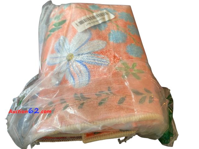 Lot 44-9055j - Floral Pink Non Slip Rug- Unknown Measurements  Appears New, A basic inspection has been given to this item. Sold AS-IS.