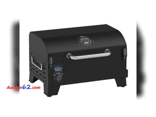 Lot 44-526e - $288.13 Retail price - Pit Boss 150 Wood Pellet Grill &amp; Smoker with Flame Broiler 256-Sq. In. Cooking Space, 180°F to 500°F Temperature ...