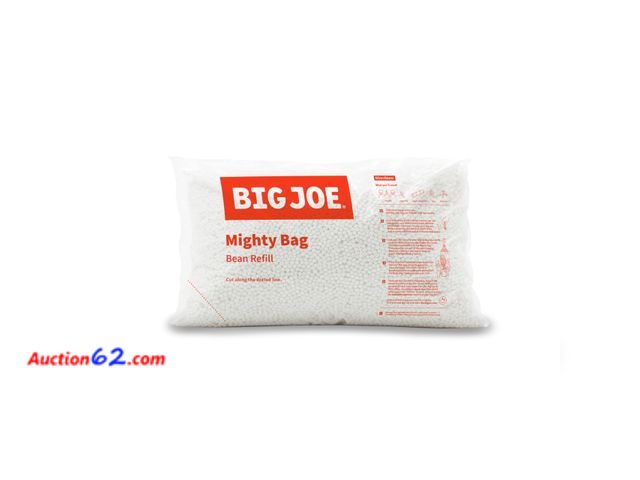 Lot 44-211a - Big Joe Bean Refill Polystyrene Beans for Bean Bags or Crafts, 100 Liters See All Photo's Appears New, A basic inspection has been given to ...