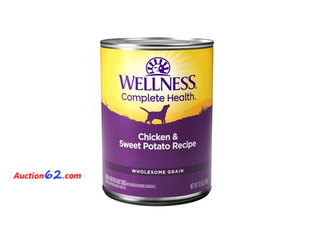 Lot 44-251p - Pack of (12) Wellness, Dog Food Chicken &amp; Sweet Potato 12.5 Oz each Appears New, A basic inspection has been given to this item. Sold AS...