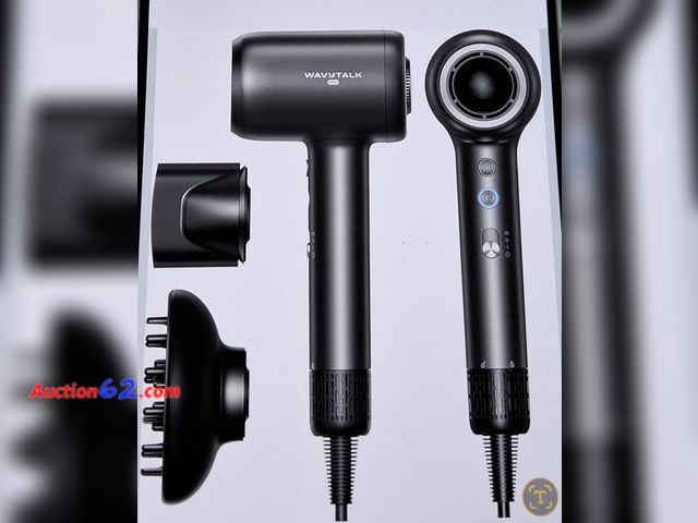 Lot 44-7492a - Hair dryer, wavytalk turblow profast drying blow dryer with diffuser, high speed hair dryer with 110,000 RPM, pro negative Ions for reduces ...