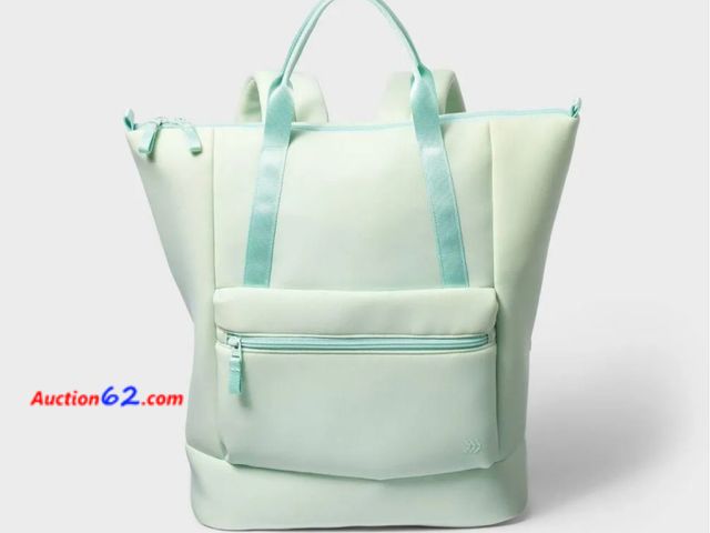 Lot 44-736b - Size 16" - Faux Neoprene Tote Backpack Appears New, A basic inspection has been given to this item. Sold AS-IS. See All Photo's Not Tested