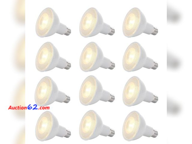 Lot 44-6712g - Bravsekai Par20 Led Spotlight Bulbs for 110v, 12 Packs 7w (40w Equivalent) 560 Lumens High Output, 4000k Natural Light for Track Lighting, O...