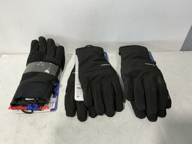 Lot 44-580j - HEAD Hybrid Gloves L/G Black Waterproof See All Photo's Not Tested E-Commerce Return, A basic inspection has been given to this item. Sold A...