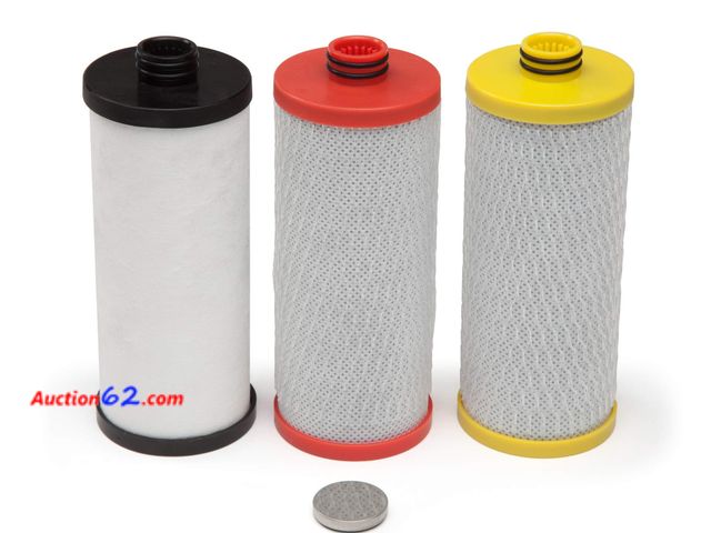 Lot 44-1630p - Aquasana Replacement Filter Cartridges for 3-Stage Under Sink Water Filtration System - Filters 99% Of Chlorine - 3 Count - AQ-5300R Appears...