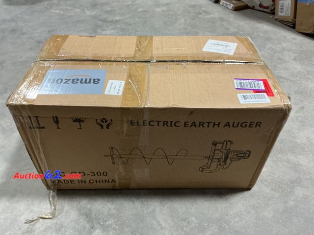 Lot 44-400 - $179.99 Retail price - JACKCHEN 1500W Electric Post-Hole Digger with 6-Inch Auger Bit, Earth Auger Drill, Auger Bit Earth Auger, Ideal for P...