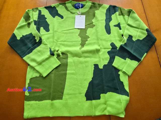 Lot 44-3033q - New Alferic Eden Unisex Green Camo Sweatshirt - Size Large, New with Tags - See Pictures