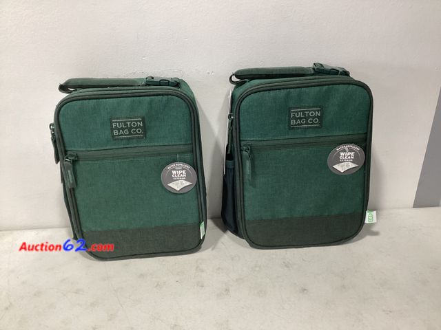Lot 44-976p - Lot of (2) Total Retail $30- Fulton Bag Co. Upright Lunch Bag Appears New Not Tested