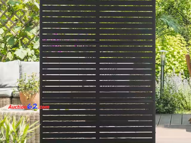 Lot 44-26t - $79 Retail price - Unbranded Screen Privacy SYJ-GE040193 - Black, Metal Screen Appears New, A basic inspection has been given to this item. ...