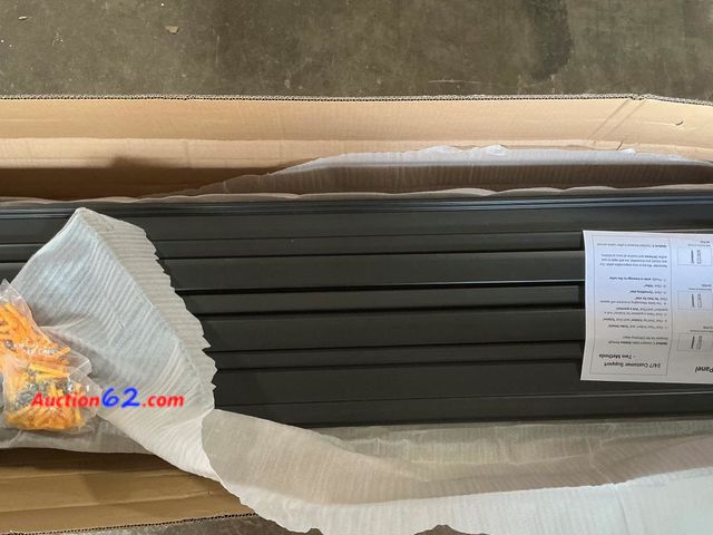 Lot 44-304M - Slat Wall 8FT x 4FT for Store Storage Black See All Photo's Appears New, A basic inspection has been given to this item. Sold AS-IS.