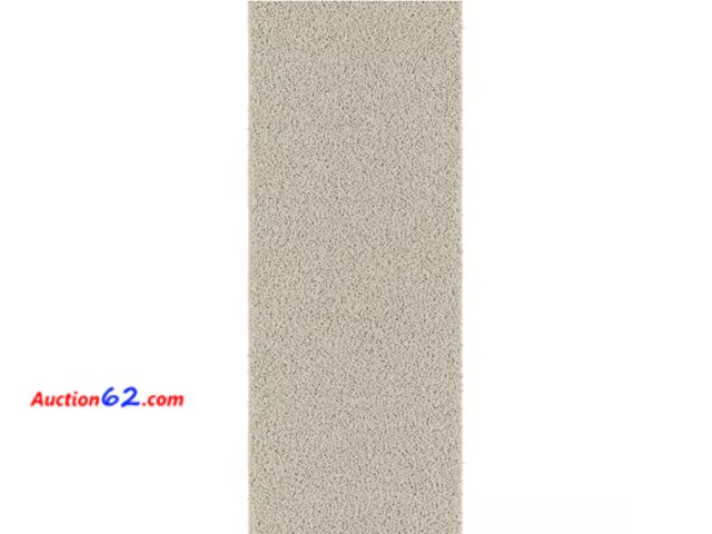 Lot 44-1156g - Retail value $47- Cozy Plush Non-Slip Rubberback Soft Cream 2 ft. x 10 ft. Indoor Custom Cut Runner Rug Appears New, A basic inspection has ...