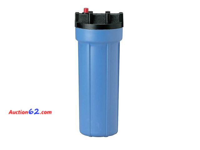 Lot 44-1587n - Pentair Pentek 158005 Traditional Slim Line Filter Housing, 3/8" NPT #10 Under Sink Opaque Water Filter Housing with Pressure Relief Button,...