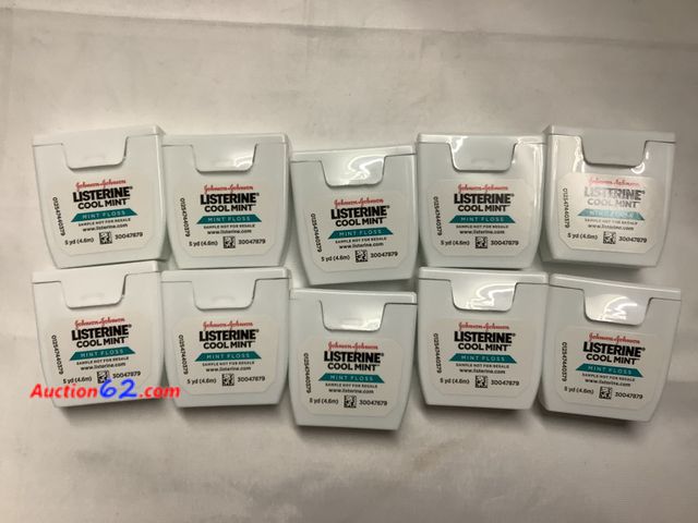 Lot 44-6182q - 10 listerine cool mint Johnson &amp; Johnson. New no date. See All Photo's Not Tested Never opened, Factory Sealed