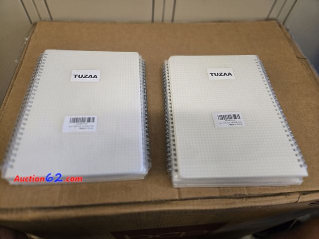 Lot 44-6690g - Lot of 2 TUZAA 4 Pack Spiral Notebook 10.2 x 7.5 inch Plastic Hardcover Notebooks, 160 Pages/ 80 Sheets Wirebound Memo Diary Notebook Planne...