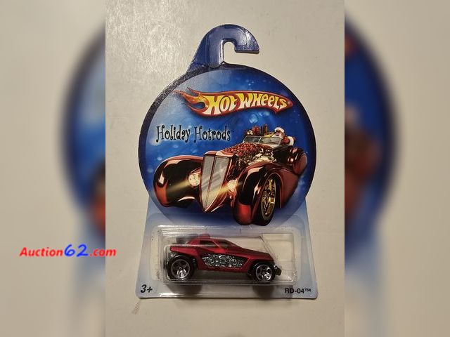 Lot 44-8342w - 2006 LIMITED EDITION HOT WHEELS HOLIDAY HOT RODS RD-04 WITH SANTA ON THE CARD! PERFECT GIFT FOR CHRISTMAS FOR THE HOT WHEELS LOVER IN YOU OR...