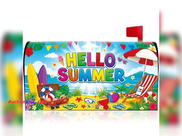 Lot 44-2614f - VISSTREE Summer Mailbox Cover, 21"x18" Holle Summer Mail Box Cover Appears New, A basic inspection has been given to this item. Sold AS-IS. ...