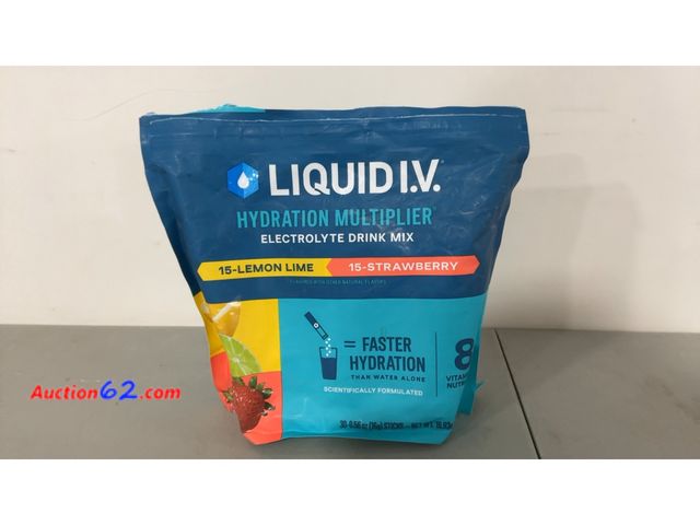 Lot 44-1730j - Liquid I.V. Hydration Multiplier Electrolyte Drink Mix Not Tested See All Photo's E-Commerce Return, A basic inspection has been given to th...