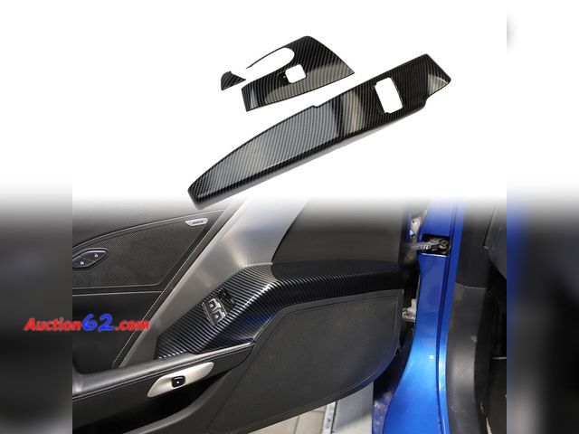 Lot 44-4035e - Carbon Fiber Window Lift Trim Switch Panel Decorations for Chevrolet Corvette C7 2014-2019 Accessories See All Photo's Not Tested Appears Ne...