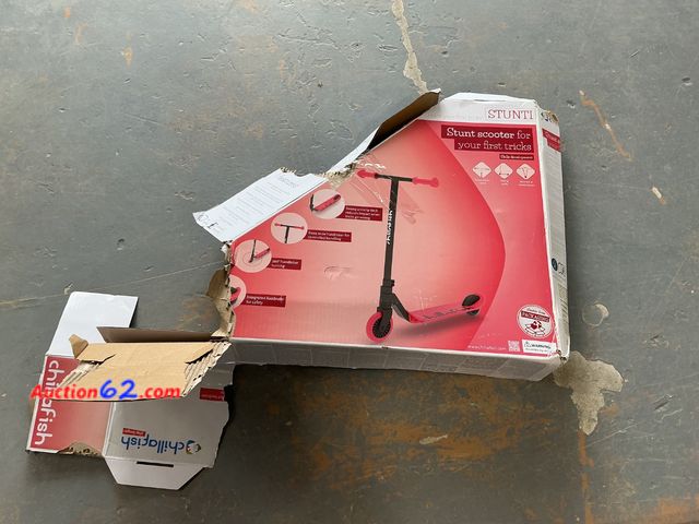 Lot 44-599j - Chillafish Stunti Lightweight Stunt Scooter with Integrated Brake, 360Â° Handlebar Turning, Extra Wide Handlebar, Coral
 Not Tested See All ...