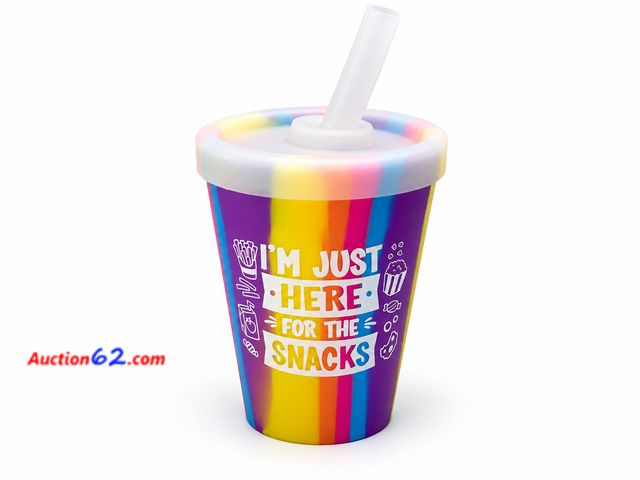 Lot 44-6143m - Lil Roughneck 8oz Cup, “I’m Just Here For The Snacks” Appears New, A basic inspection has been given to this item. Sold AS-IS. See All Photo...