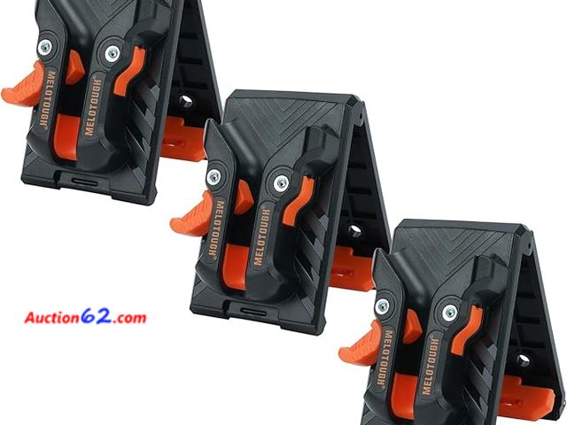 Lot 44-4091f - Retail of $27-MELOTOGH (3 Pack) Quick Release Belt Clip for Pouch,Drill Holster, Clip Tech Hubs Easily Attach to Any Belt,Clip on Tool Pouch...
