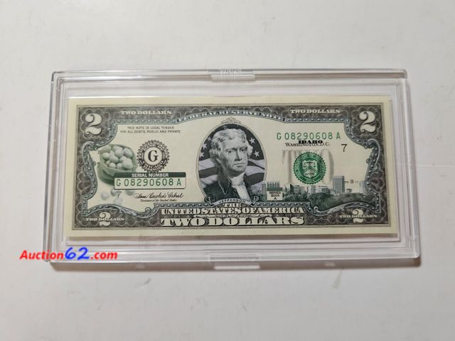 Lot 44-8319q - IDAHO ENHANCED $2 STATE BILL. HAS CAPITAL AND A BUSHEL OF POTATOES.-NT
