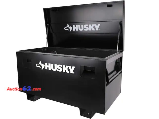 Lot 44-14i - $360 Retail price - Tool Storage 48 in. W Black Steel Job Site Toolbox Appears New, A basic inspection has been given to this item. Sold AS-...