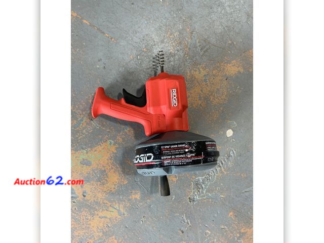Lot 44-663i - $99 Retail price - Ridgid EZ Spin Drain Snake, plumbing tool See All Photo's E-Commerce Return, A basic inspection has been given to this it...