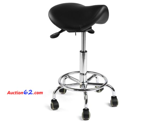 Lot 44-1627e - $109.99 Retail price - Ailyful Ergonomic Saddle Stool with Wheels, 485 lbs Capacity Rolling Stool, 12° Tilt &amp; Height Adjustable Office C...