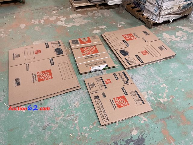Lot 44-684g - Mix lot of Home Depot Boxes- Different Sizes Appears New, A basic inspection has been given to this item. Sold AS-IS. See All Photo's Not Te...