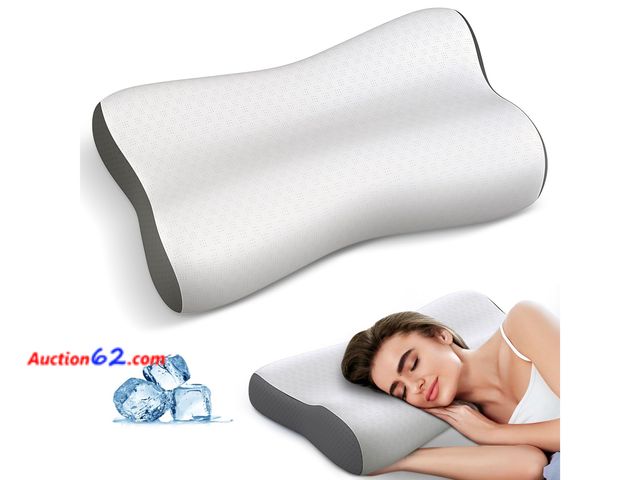 Lot 44-5500p - Cervical Neck Pillow - Contour Neck Pillows for Neck Pain Relief, Ergonomic Side Sleeper Pillow for Sleeping, Orthopedic Memory Foam Pillows...