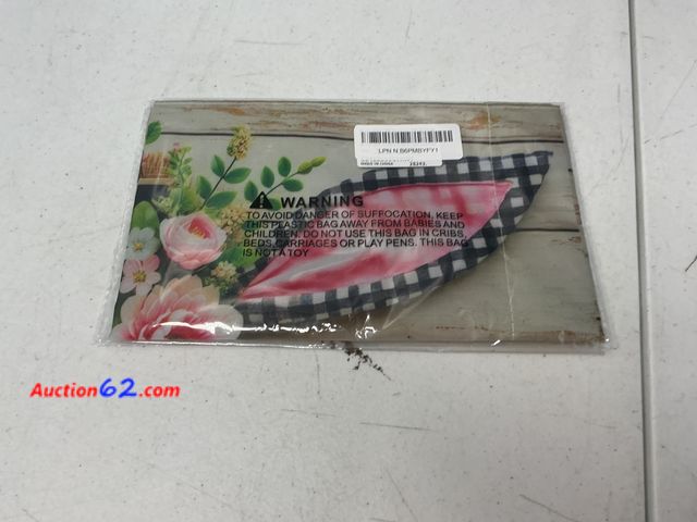Lot 44-2914e - Easter Welcome Garden Flag with Bunny Ears and Flowers Appears New, A basic inspection has been given to this item. Sold AS-IS. Not Tested S...