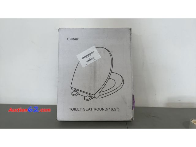 Lot 44-1596o - Round(Standard) Toilet Seat, Soft-Slow Close, Round Toilet Seat For Round Toilets, Quiet-Close Lid And Seat, Easy To Install And Clean, Neve...