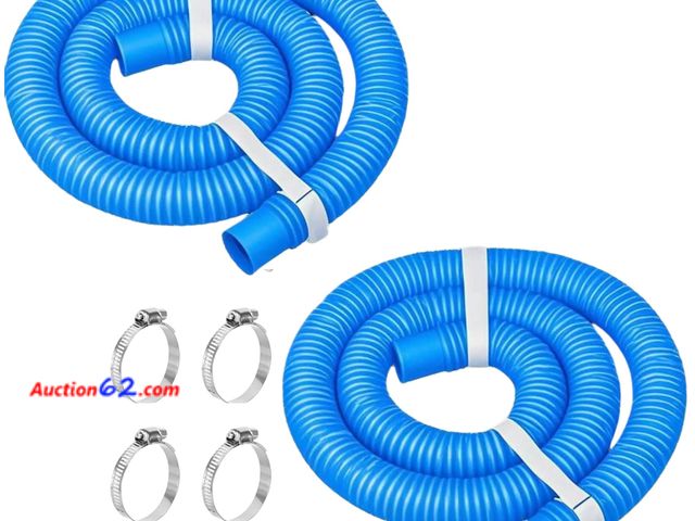 Lot 44-1571e - Pool Pump Hose 1.25" x 59", w/Clamps, For Above Ground Pools See All Photo's Not Tested Appears New, A basic inspection has been given to th...